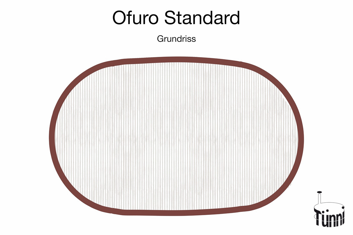 Ofuro Holzbadewanne - Standard Grundriss